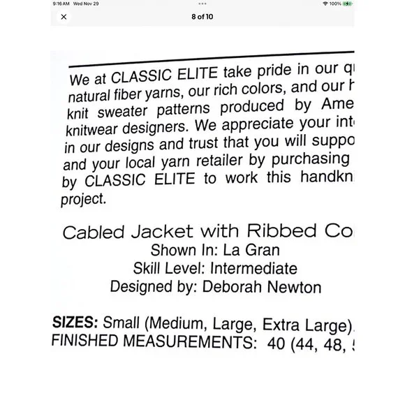 Classic Yarns 9008 La Gran Sweaters Vtg 70s 80s Knitting Bk Family & Dog Sweater - Picture 8 of 10